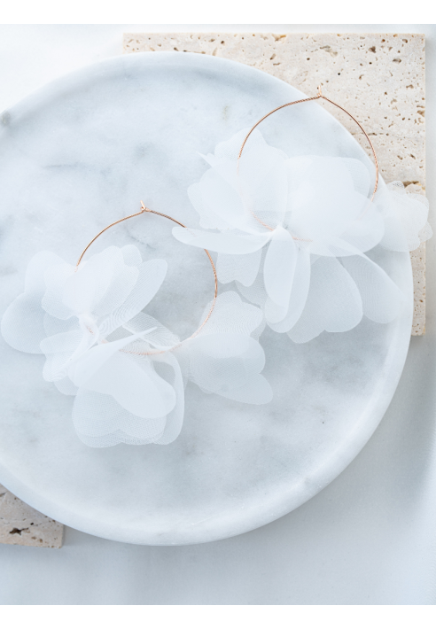 Perlenbräute Flora Orecchini