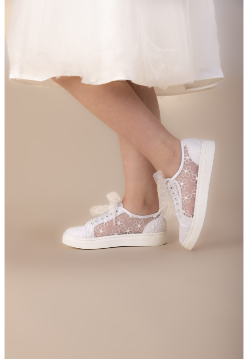 The Perfect Bridal Company Fifi sneakers bambina matrimonio bianco