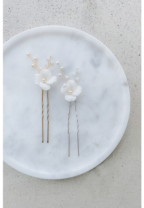 Perlenbräute Coco con perle Spilla per capelli