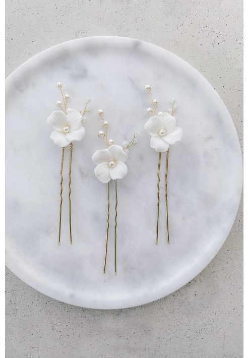 Perlenbräute Coco con perle Spilla per capelli