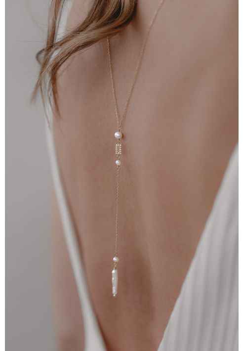 Juvelan High Art Back Collana da sposa