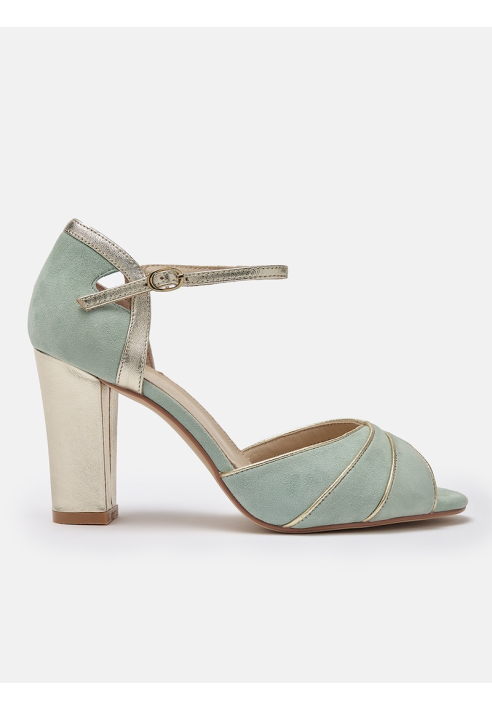 Rachel Simpson Lauren Scarpe da Sposa Verde Menta ()