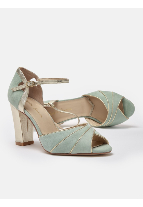 Rachel Simpson Lauren Scarpe da Sposa Verde Menta