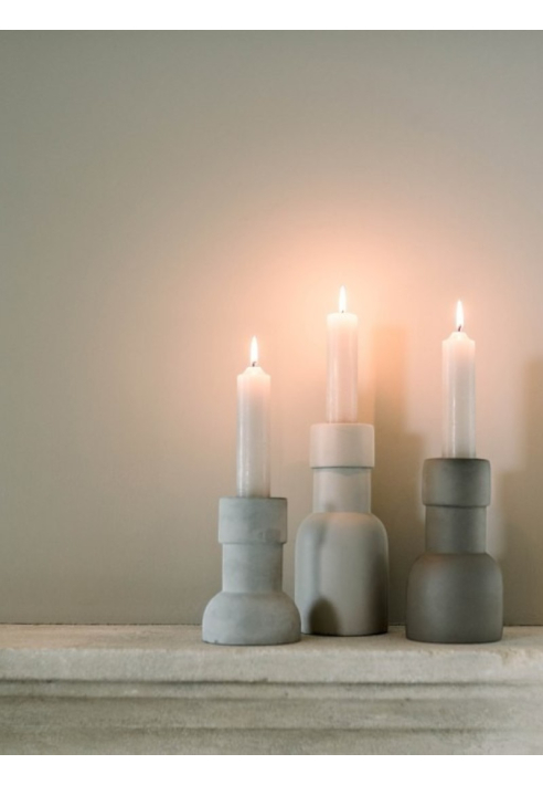 Leeff 18164 Portacandela Caro L Grigio