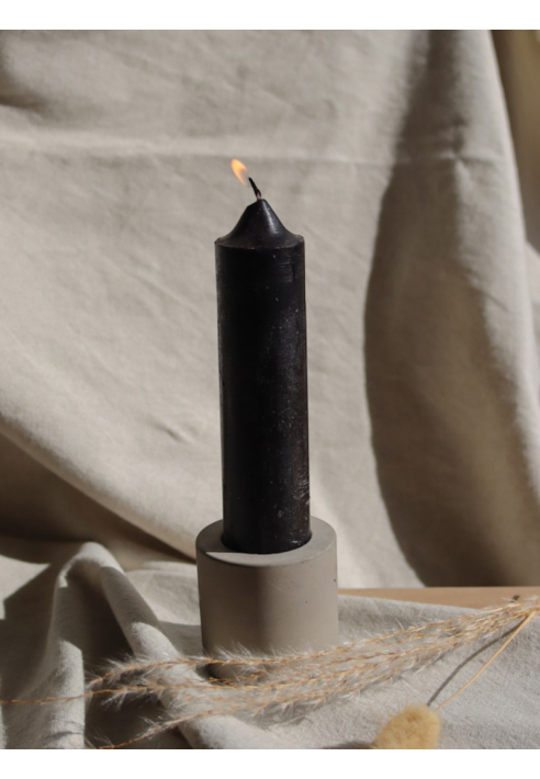 Leeff 18721 Set Candele Grandi Brian Nero