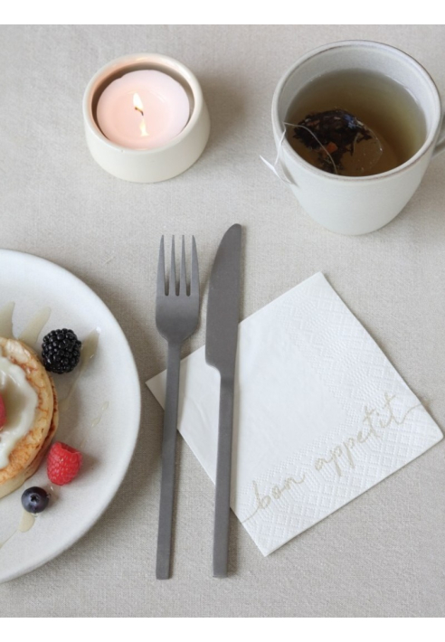 Leeff 18763 Tovaglioli - Bon appetit Bianco