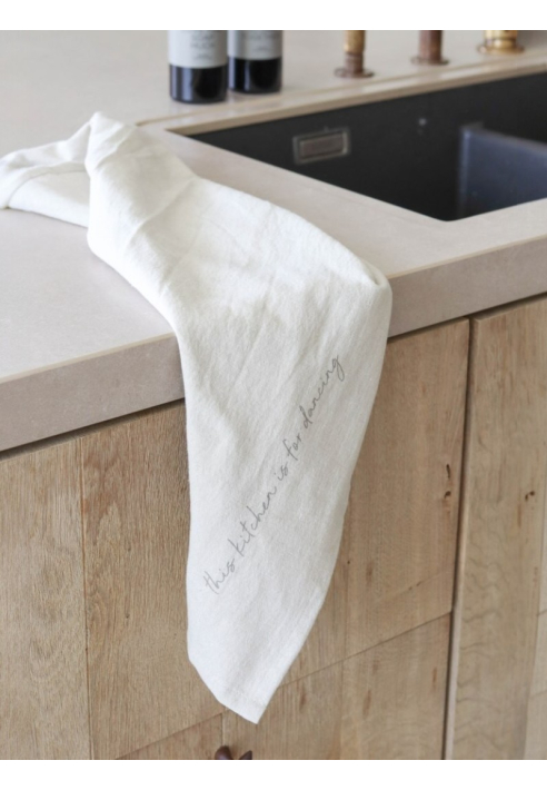 Leeff 18785 Set strofinacci Karin – This kitchen is for dancing natural