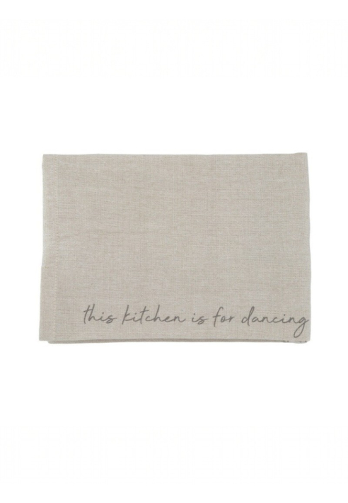 Leeff 18786 Tea Towel Karin - This kitchen is for dancing Natural ()