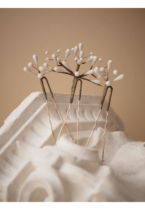 Lizeron Elise Fermagli per capelli Bianchi