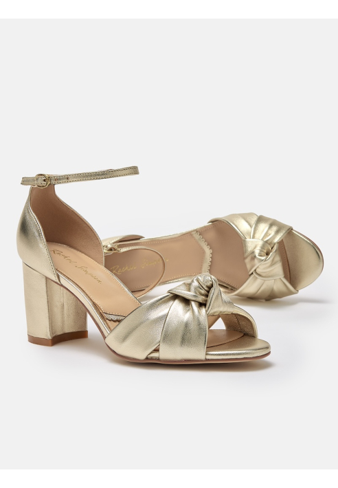 Rachel Simpson Minnie Scarpe da Sposa Oro