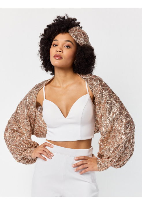 Poirier ST-75325 Bronze - Stola con paillettes ()