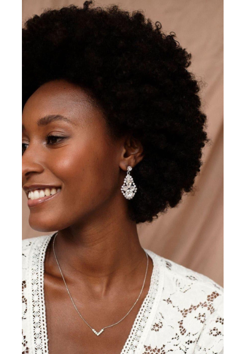 Abrazi Adele Swarovski Orecchini Argento