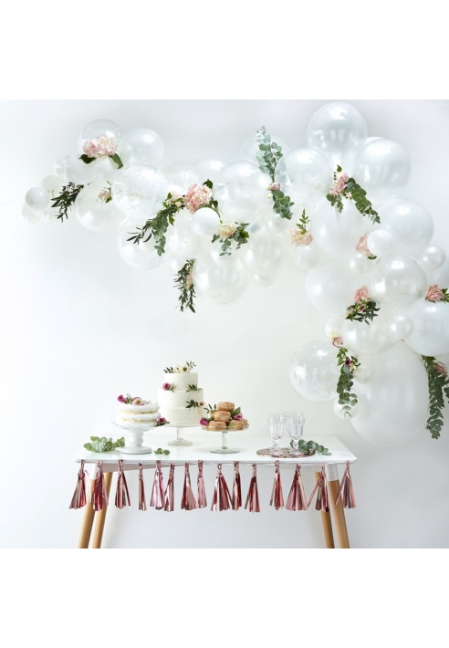 Ginger Ray BA-306 Ballon Arch - Arco di Palloni Bianco ()