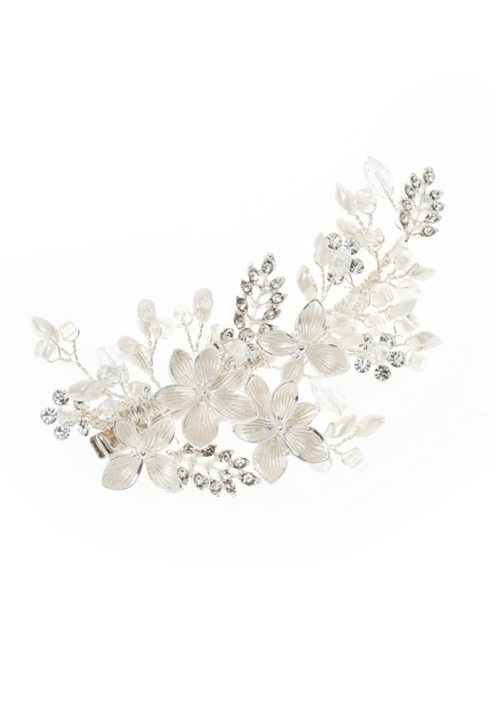 Poirier BB-432 Hair Comb Argento