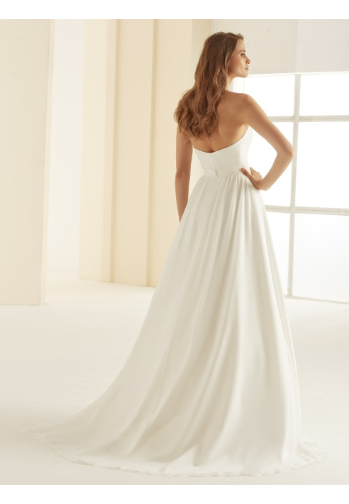 Gonna in chiffon Bianco Evento Sardinia