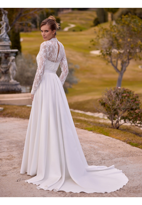 Bianco Evento Darla - Gonna da sposa in raso