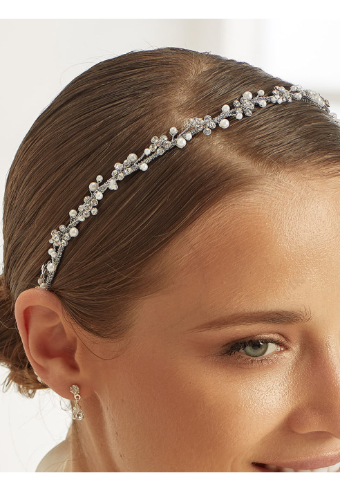 Cerchietto di perle Bianco Evento 468