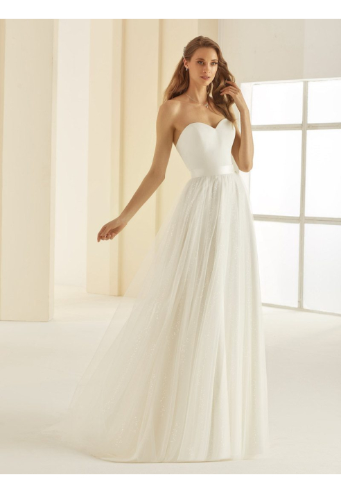 Bianco Evento Corsica Gonna lunga in tulle ()