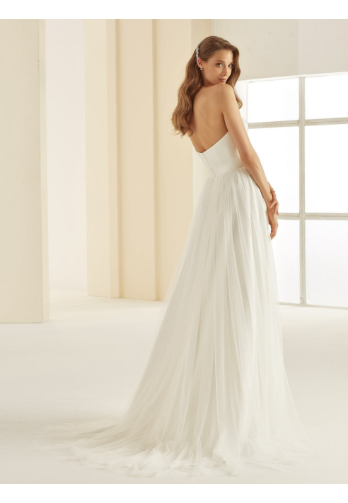 Bianco Evento Corsica Gonna lunga in tulle
