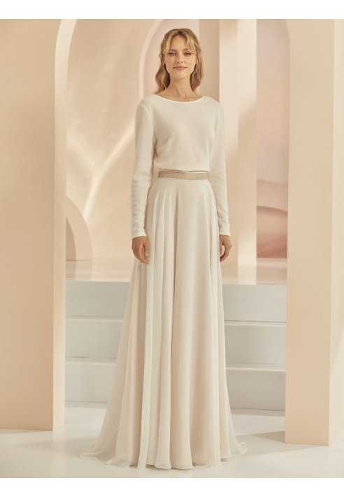 Bianco Evento Gonna Kalliope Champagne ()