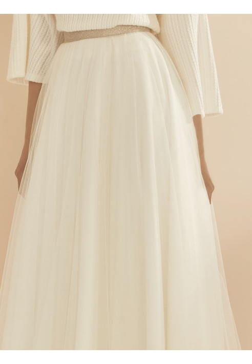 Gonna Bianco Evento Passion Avorio