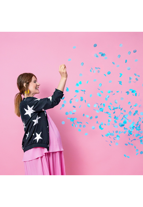 Party DekoBG36-2C Ballon Gender Reveal Blu