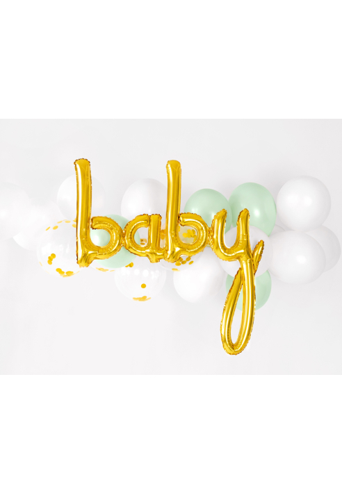 Party Deko Party Deko FB42M-019 - Palloncino in foil “Baby” dorato