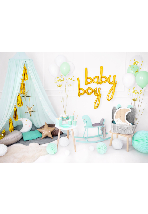 Party Deko Party Deko FB44M-019 - Palloncino in foil “Boy” dorato