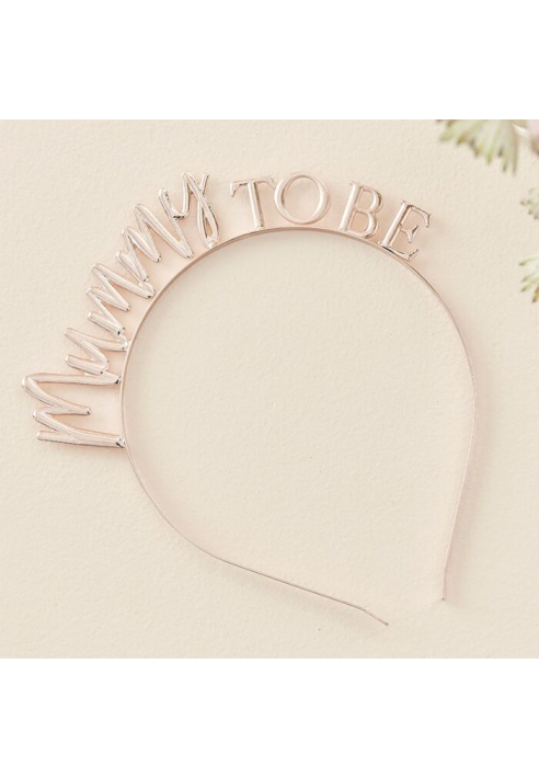 Ginger Ray BL-123 Floral - Diadema Baby Shower ()