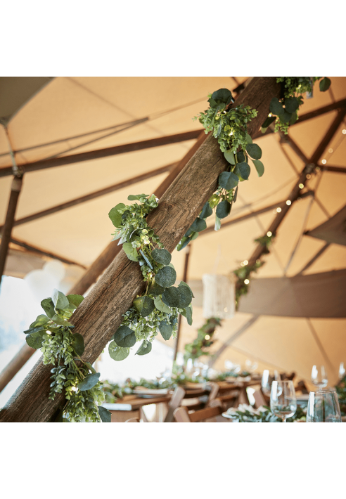 Ginger Ray BRA-302 Ghirlanda Artificiale Fogliame Botanico con Luci ()