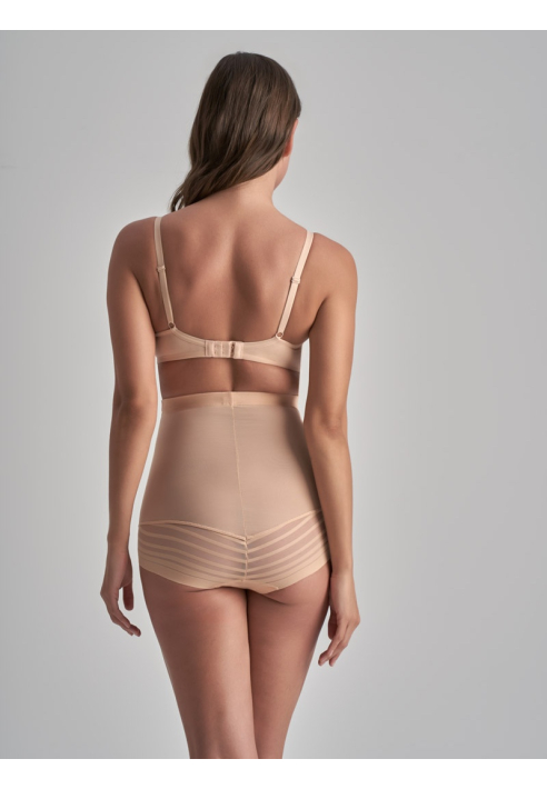 BYE BRA Powermesh | Mutandine Alta Vita Beige