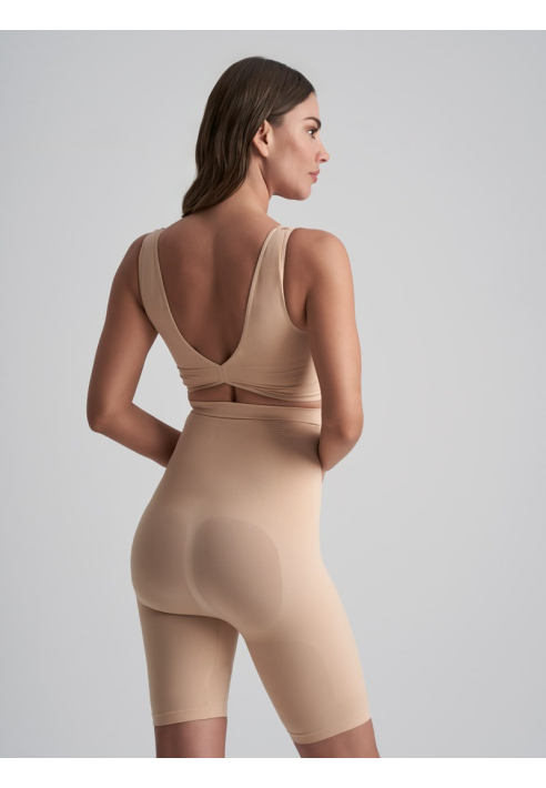 BYE BRA Soft Touch | Shorts Vita Alta Beige