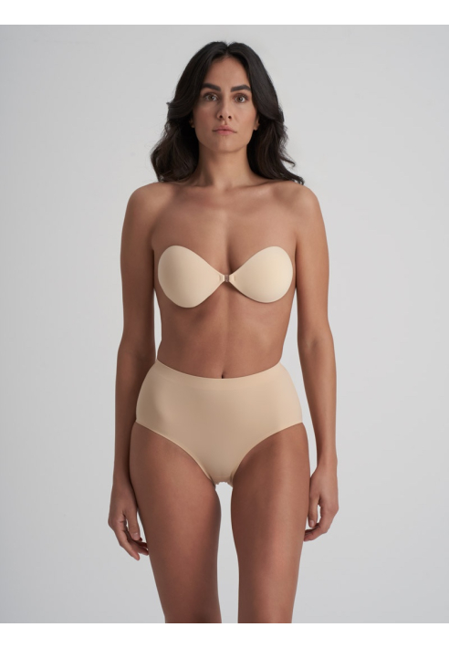 BYE BRA Invisible| Reggiseno Adesivo Colore Beige ()
