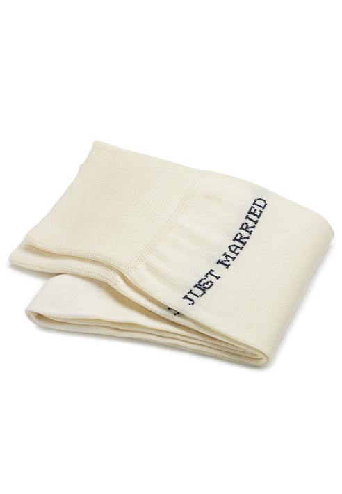 Carlo Lanza Just Married Calzini in cotone color avorio