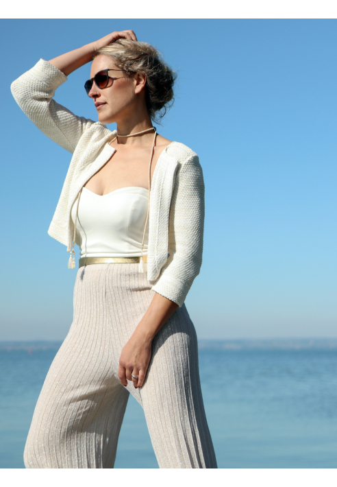 Forever & Eva P5309 Maglione da sposa con pizzo ()