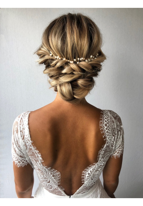 Sally Jane Bridal Dinja Adorno para el Pelo Plata ()