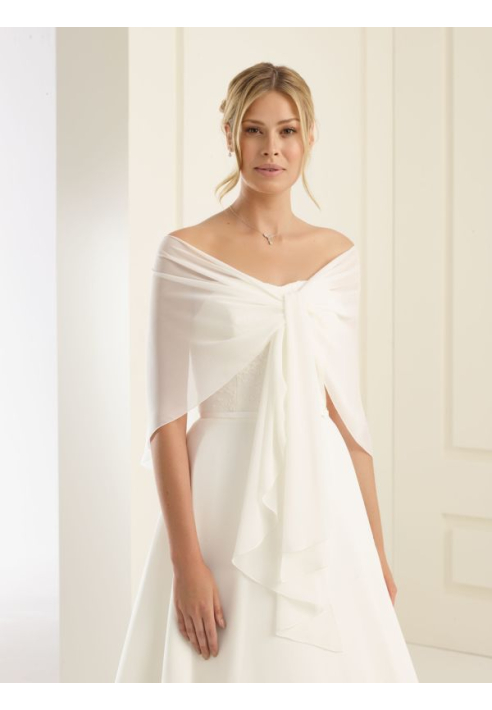 Bianco Evento E13 Sciarpa in chiffon ()