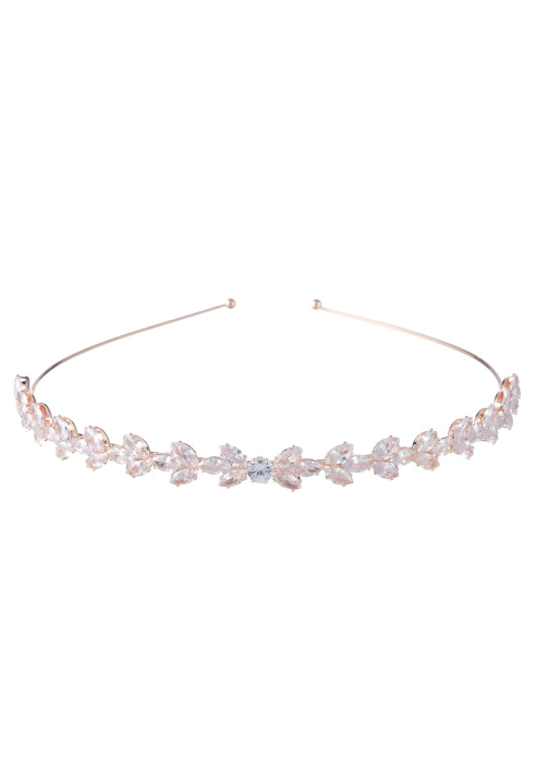 G. Westerleigh TR2940RG Diadema Sposa Rosa Dorato ()