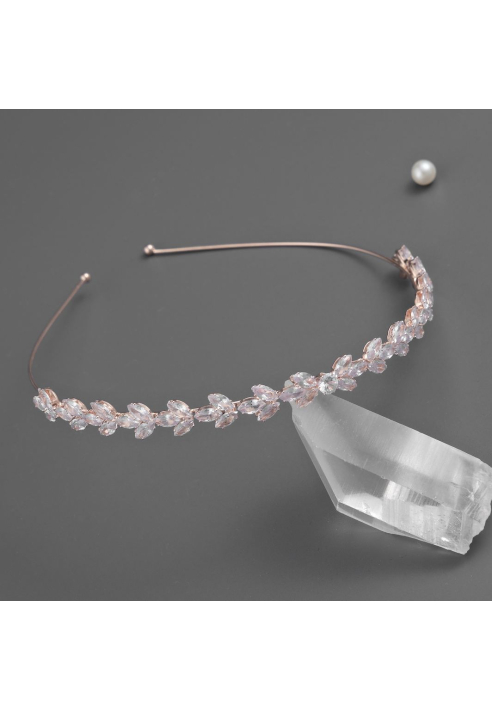 G. Westerleigh TR2940RG Diadema Sposa Rosa Dorato