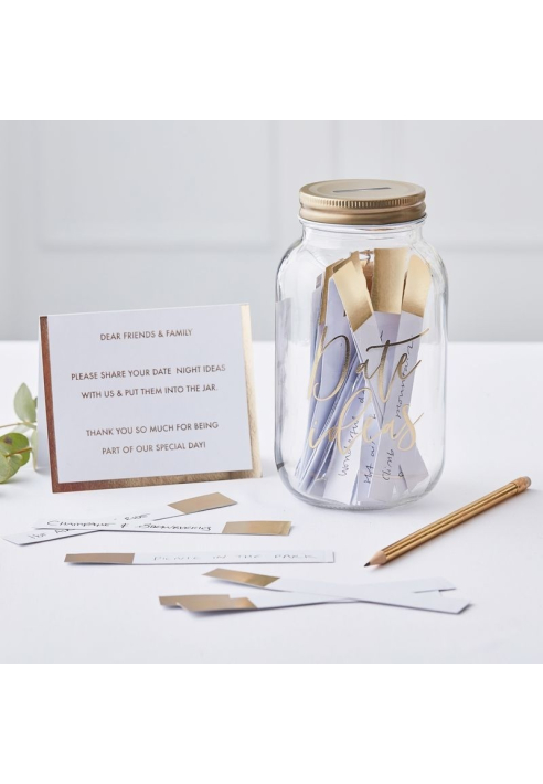 Date Ideas jar GO-144 | Ginger Ray Gold Wedding ()