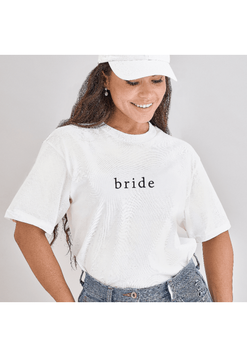 Ginger Ray HEN-151 Size S Bride T-Shirt Bianco ()
