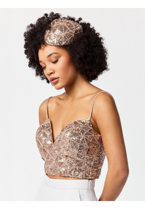 Poirier HT-75151 Fascinator dorato ()