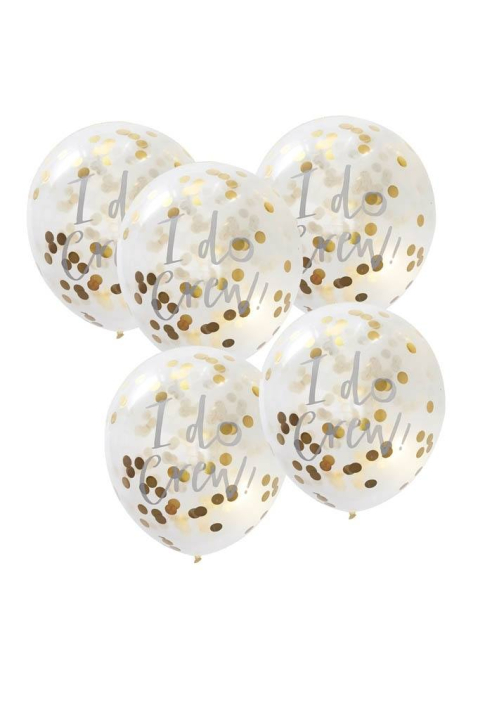 Ginger Ray ID-403 Palloncini di Confetti "I Do Crew"
