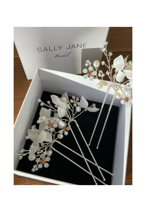 Sally Jane Bridal Ilja Tiara Plateado