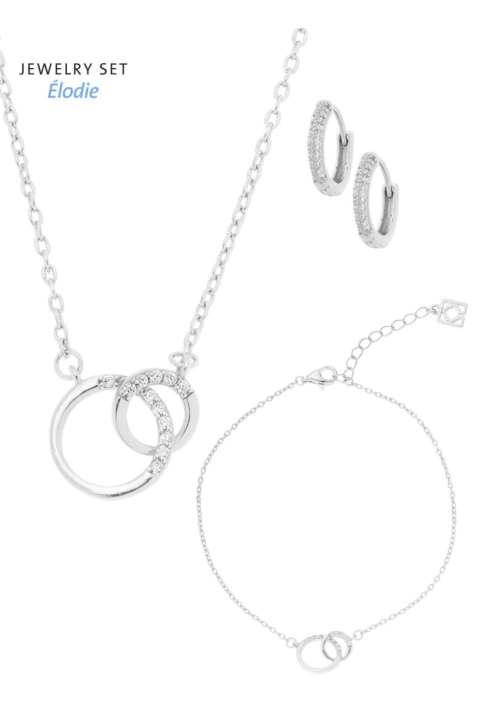 Poirier JS-001 Set Gioielli Sposa Élodie Argento