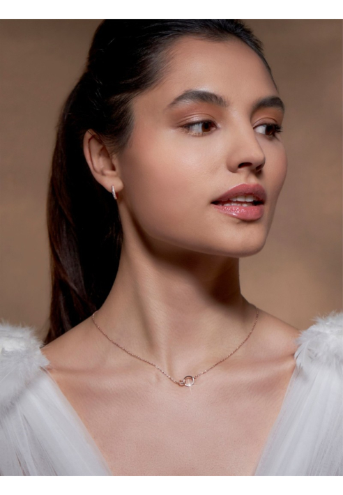 Poirier JS-001 Set Gioielli Sposa Élodie Rosa