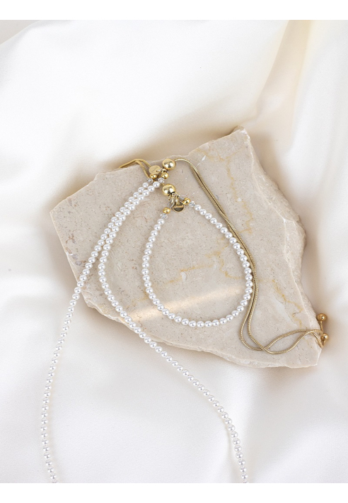 Abrazi Jorja Perla Collana Oro