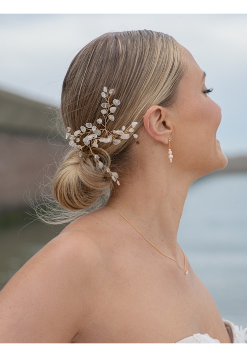 Sally Jane Bridal Lotis Fermagli per Capelli Oro Trasparente ()