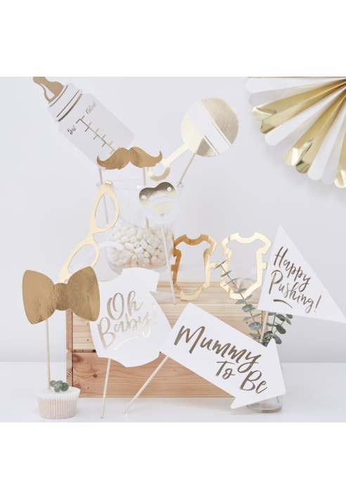 Ginger Ray OB-122 Oh Baby - Accessori per Photo "Baby Shower" ()
