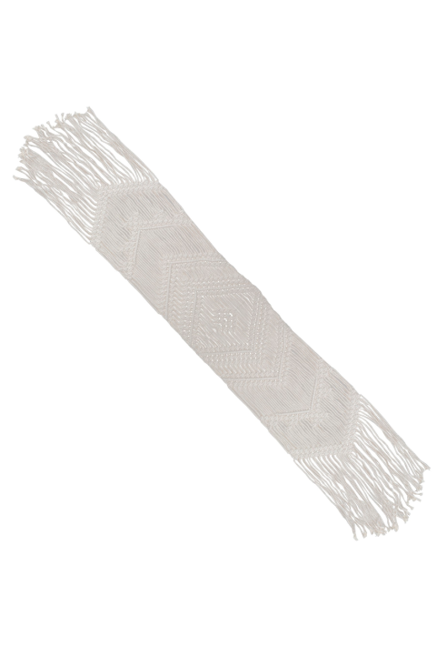 Ginger Ray PAMA-117 Runner da Tavola Macrame Bianco